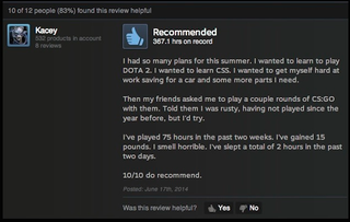 Illustration for article titled Counter-Strike: GO, As Told By Steam Reviews